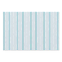 Vertical Dusty Blue and Silver Stripes