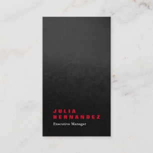 Vertical elegant impressive grey black red plain business card