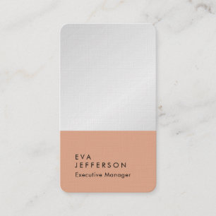 Vertical elegant modern premium linen creative business card
