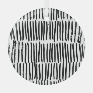 Vertical Elements: Hand-Drawn Seamless Style. Glass Ornament
