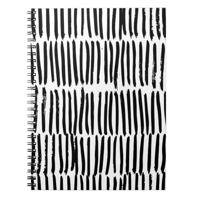 Vertical Elements: Hand-Drawn Seamless Style. Notebook (Front)