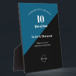 Vertical Employee years of service award blue Plaque<br><div class="desc">Show your employees how much you value their dedication and loyalty with our Custom Employee Years of Service Recognition Logo Acrylic blue Award. This elegant trophy-style acrylic block serves as a timeless symbol of appreciation and allows you to personalize it with the employee's name, years of service, and a special...</div>