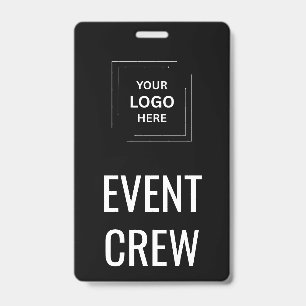 Vertical Event Staff Access Identity Design Badge