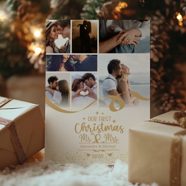 Vertical First Christmas 7 Photo Template (Creator Uploaded)
