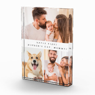 Vertical First Mother's day Mommy photo collage Block