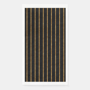 Vertical Golden Lines Napkin