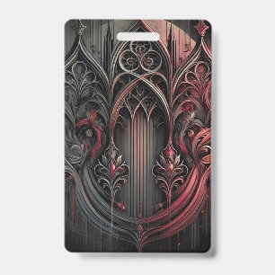 Vertical Gothic Elegance Badge