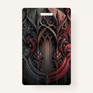 Vertical Gothic Elegance Badge