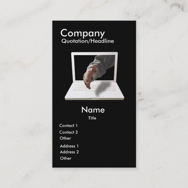 Vertical IT Business Card (Front)