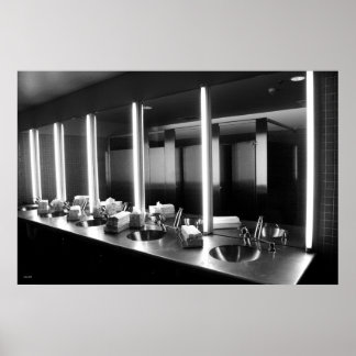 Vertical Lights and Stainless Steel Poster