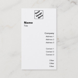 Vertical Logo Classic 2 Business Card