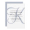 Vertical Modern Monogram | Blue Wedding