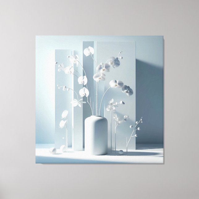 Vertical Orchid Composition Canvas Print (Front)