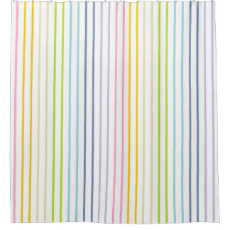 Vertical Outlined Pastel Rainbow Stripes