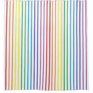 Vertical Outlined Rainbow Stripes