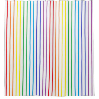 Vertical Outlined Rainbow Stripes