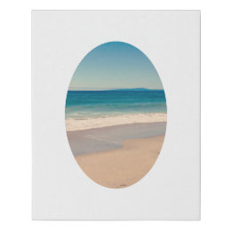 Vertical Oval Border Photo 16"x 20" Faux Canvas Print