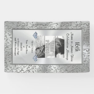 Vertical Personalized Photo Banner, Any Occasion Banner