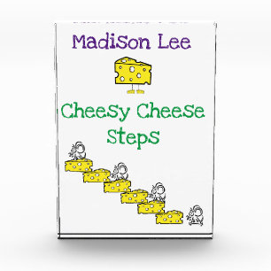 Vertical Photo Block Cheesy Mice Mouse Steps