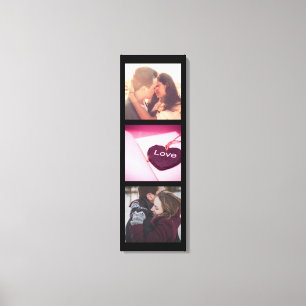 Vertical photo collage canvas print