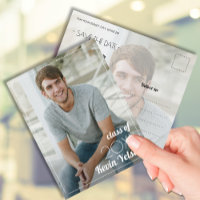 Vertical Photo Graduation Save the Date