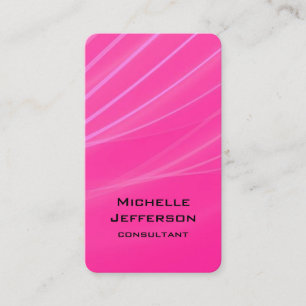 Vertical Pink Purple Abstract Modern Style Trendy Business Card