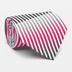 Vertical pinstripes in warm colour scheme tie