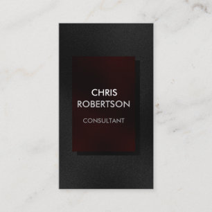 Vertical Plain Grey Red Attractive Business Card