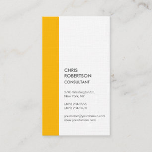 Vertical Premium Linen Minimalist Modern  Business Card