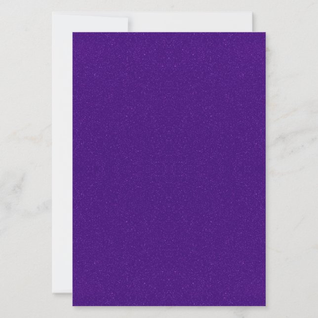 Vertical Purple Glitter Invitation – Customizable (Front)
