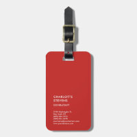 Vertical Red Trendy Minimalist Elegant Simple