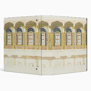 Vertical section of the second floor of the Raphae Binder
