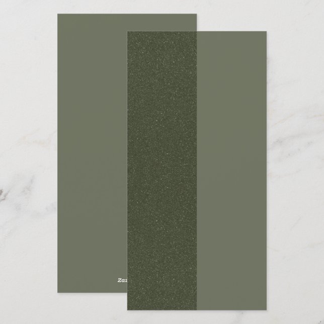 Vertical Split Moss Green Holiday Card – Customize (Front/Back)