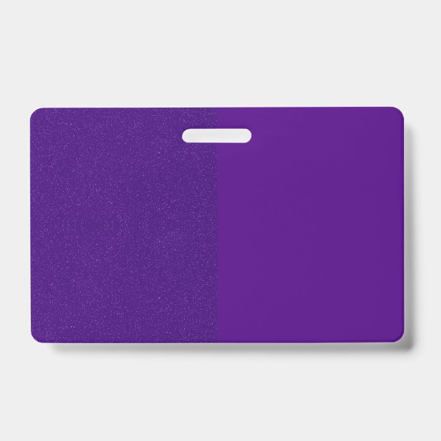 Vertical Split Purple Badge (Customizable) (Front)