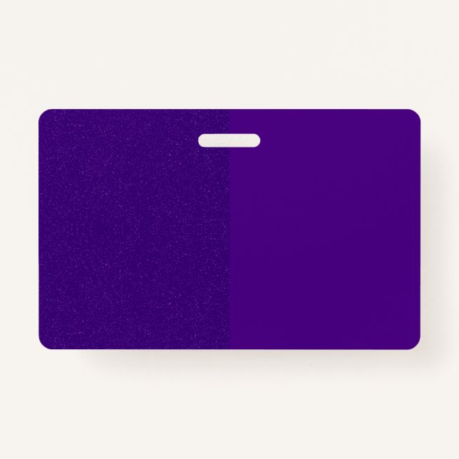 Vertical Split Purple Badge (Customizable) (Front)