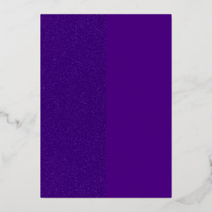 Vertical Split Purple Foil Invitation – Customize
