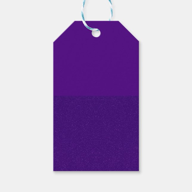 Vertical Split Purple Gift Tag – Customizable (Front)