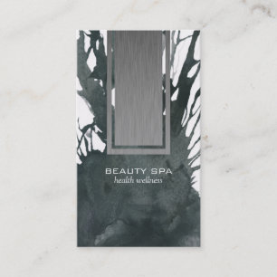 Vertical Steel Panel Ink Business Card