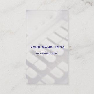 Vertical Steno Machine Keys Court Reporter Business Card