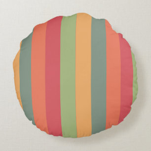 Vertical striped abstract pillow