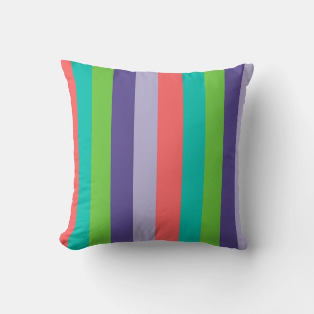 Vertical striped abstract pillow (Front)