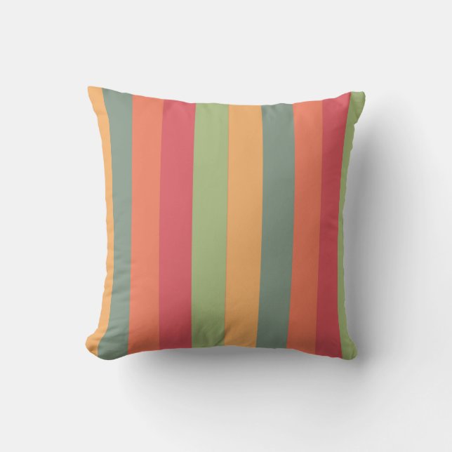 Vertical striped abstract pillow (Front)