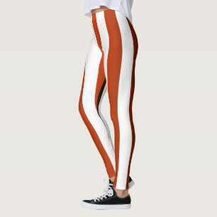 Vertical Striped Designer ~ Maroon ~ Black ~ Leggings