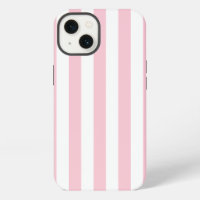 Vertical Stripes Baby Pink And White Striped