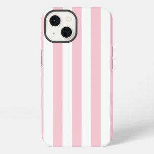 Vertical Stripes Baby Pink And White Striped iPhone 13 Case
