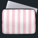 Vertical Stripes Baby Pink And White Striped Laptop Sleeve<br><div class="desc">Vertical Stripes – light pink and white striped pattern.</div>