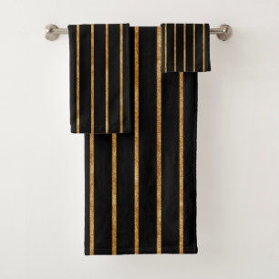 Vertical Stripes Bath Towel Set