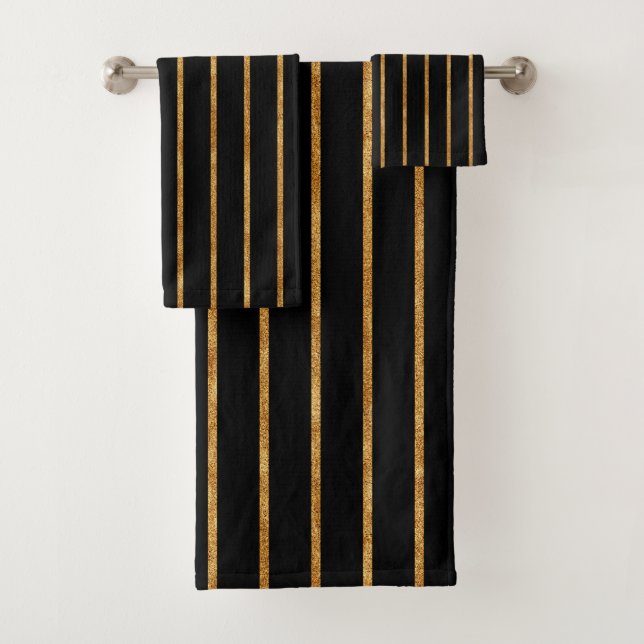 Vertical Stripes  Bath Towel Set (Insitu)