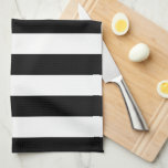 Vertical Stripes Black And White Striped Kitchen Towel<br><div class="desc">Vertical Stripes – black and white striped pattern.</div>