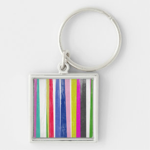 Vertical Stripes Keychain